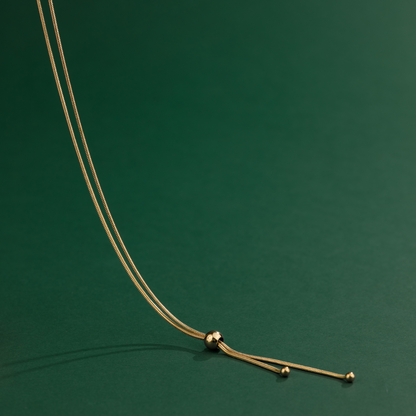 Simple Elegance Y-Necklace Gold