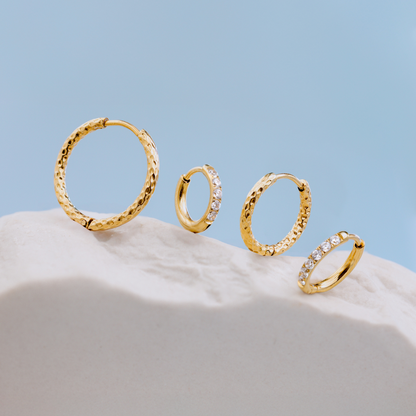 Glimmer Hoops Small Oro