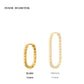 Oval Twisted Hoops Baby Oro