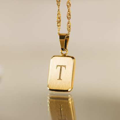 Letter Collana T Oro