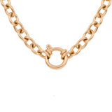 Anillo Collana Oro Rosa