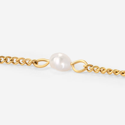 Pearl after Pearl Choker Oro