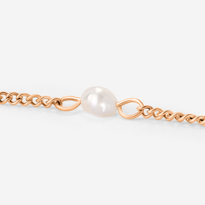 Pearl after Pearl Choker Oro Rosa