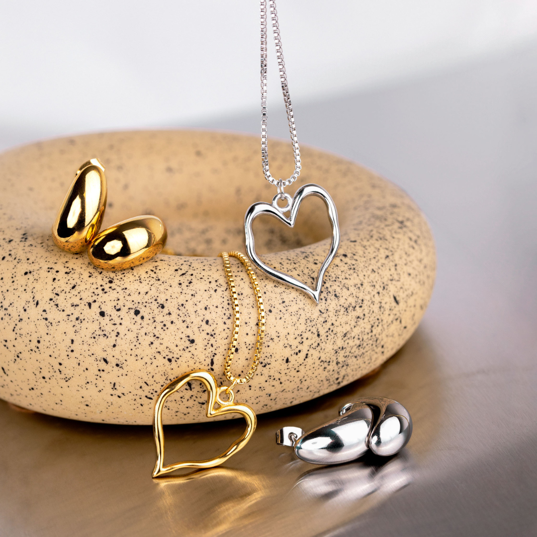 Melting Heart Collana Argento