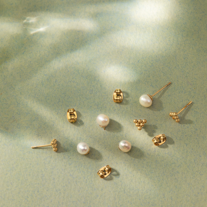 Tiny Beads Orecchini Oro