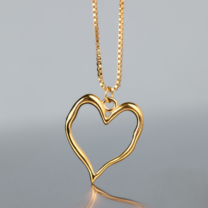 Melting Heart Collana Argento