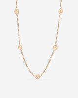 Boho Coin Collana Oro Rosa