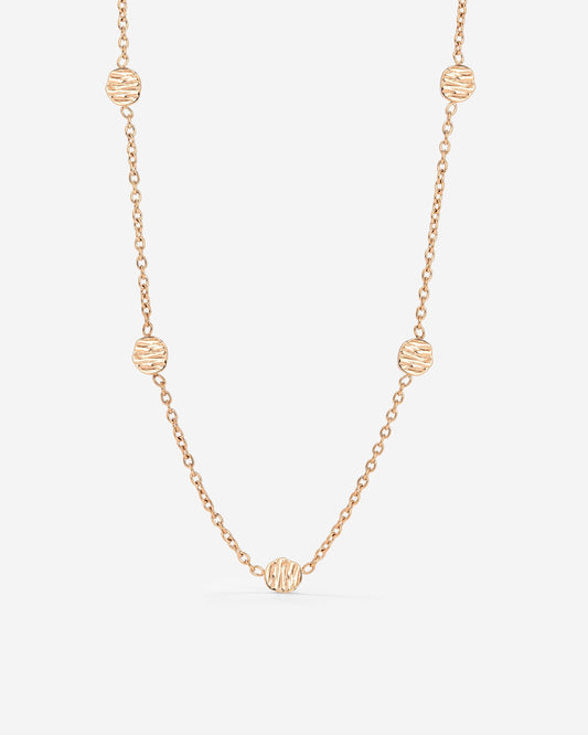 Boho Coin Collana Oro Rosa