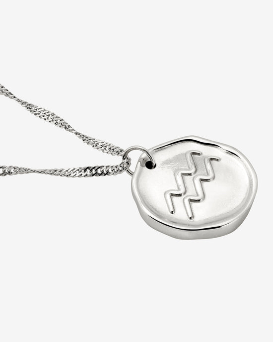 Zodiac Collana - Acquari Argento