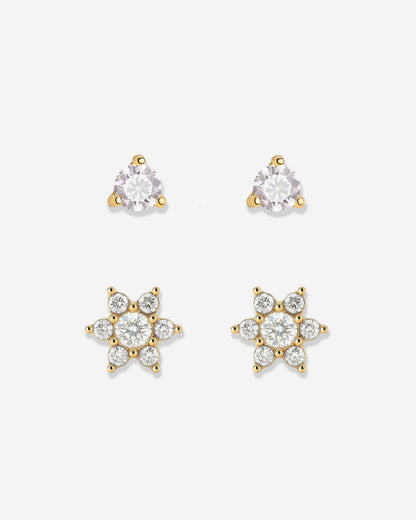 Glimmering Petals Stud Bundle Oro