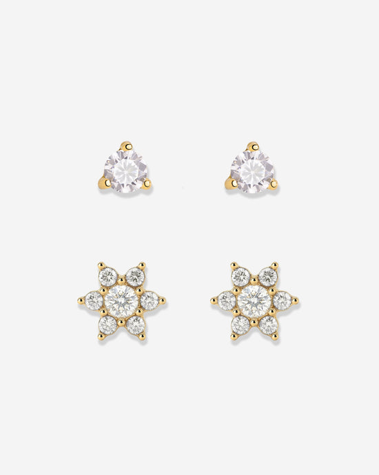 Glimmering Petals Stud Bundle Oro