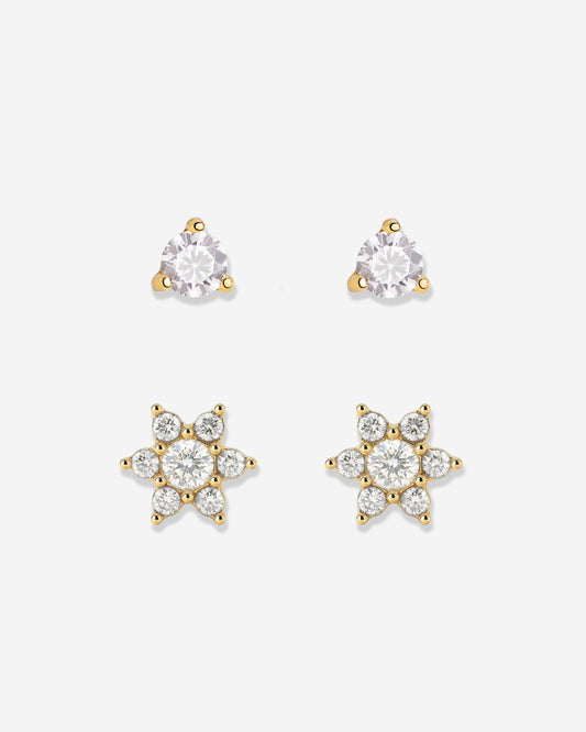 Glimmering Petals Stud Bundle Oro
