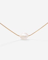 Minimalist Pearl Collana Oro Rosa