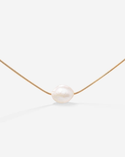 Minimalist Pearl Collana Oro Rosa