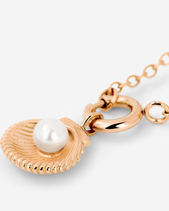 Pearly Shell Classic Chain Collana Set Oro Rosa