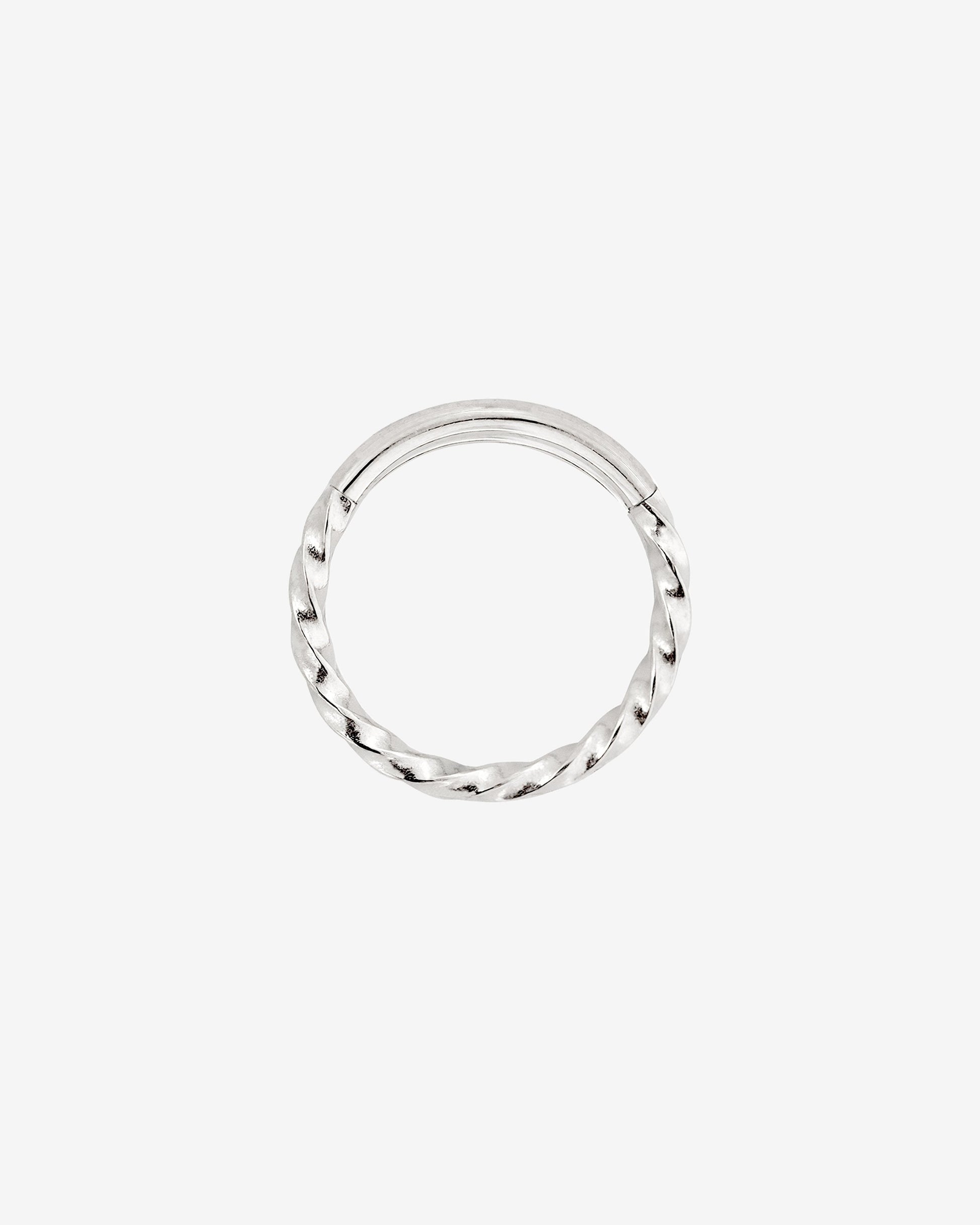 Twisted Click Piercing Argento