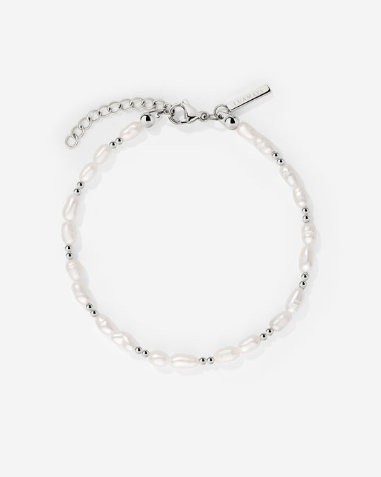 Summertime Pearl Bracciale Argento