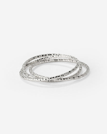 Prism Trio Anello Argento