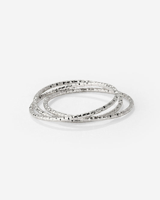 Prism Trio Anello Argento