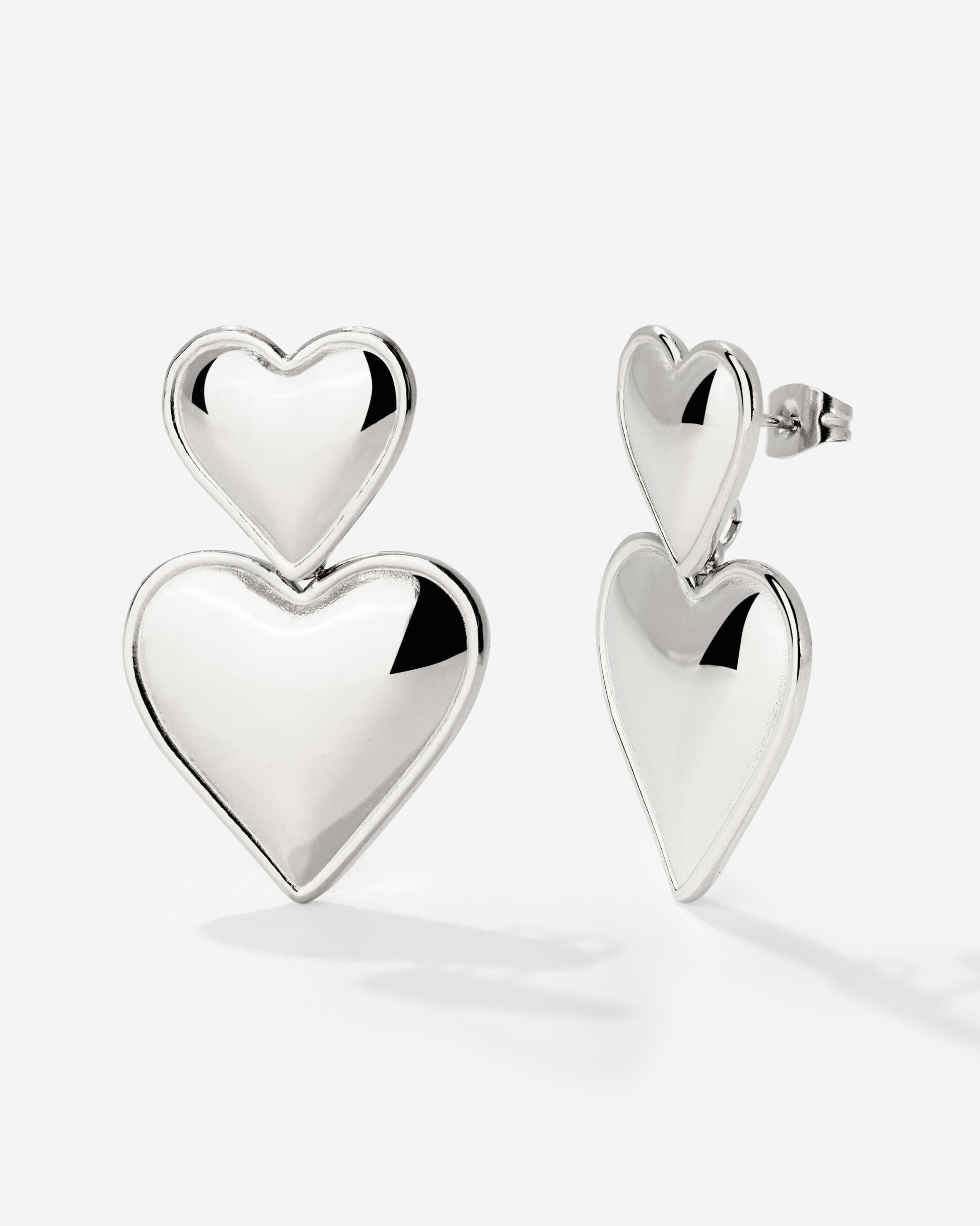 Pillow Hearts Orecchini Argento