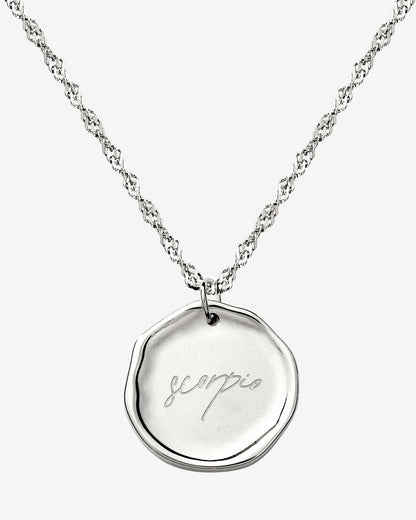 Zodiac Collana - Scorpione Argento