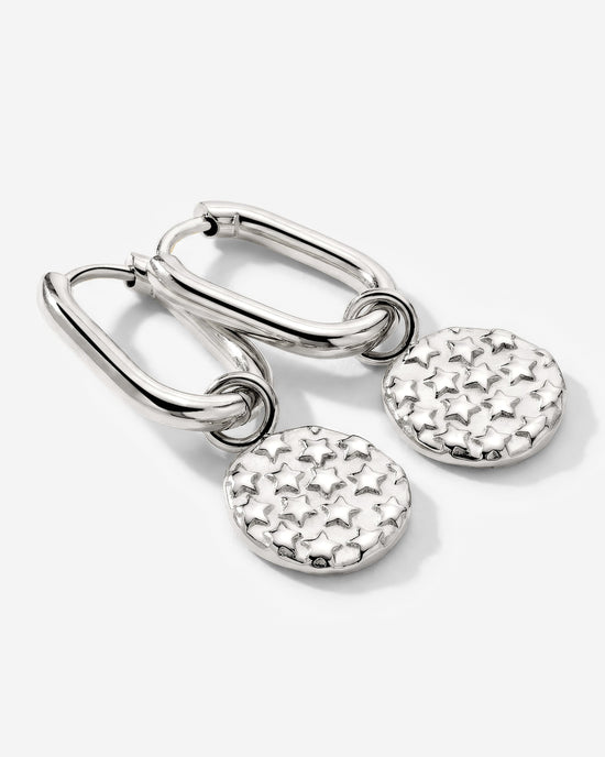 Starry Skies Oval Hoop Set Baby Argento