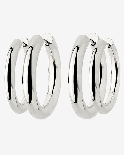 Chunky Lover Hoop Set Maxi Argento