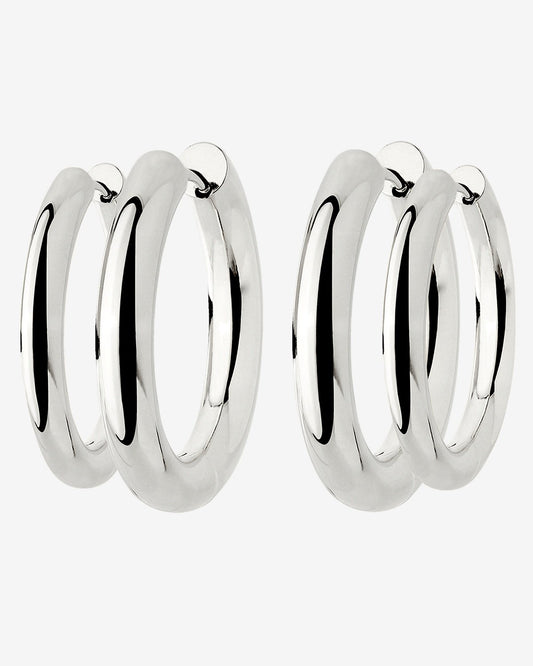Chunky Lover Hoop Set Maxi Argento