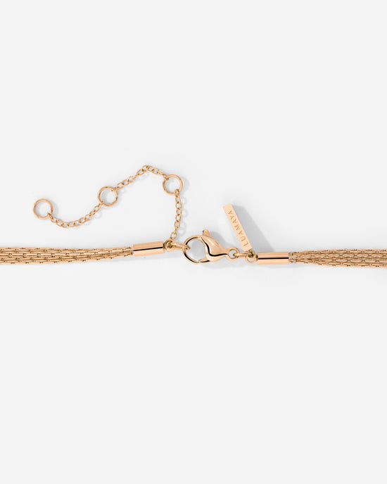 Cascade Layer Collana Oro Rosa