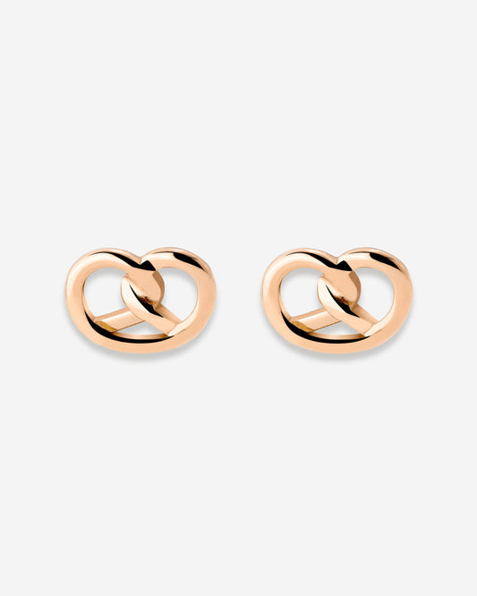 Pretzel Babe Orecchini Oro Rosa