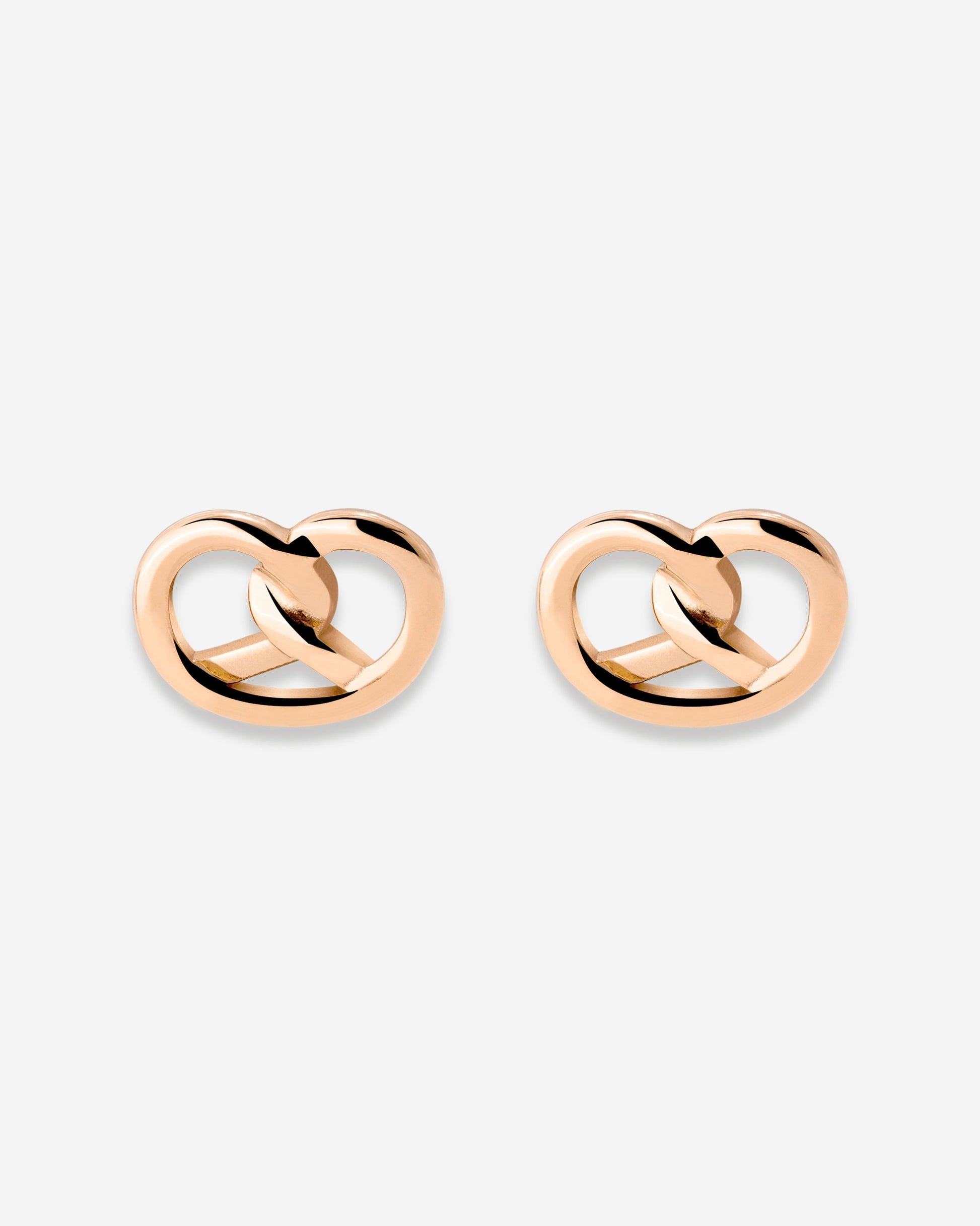 Pretzel Babe Orecchini Oro Rosa