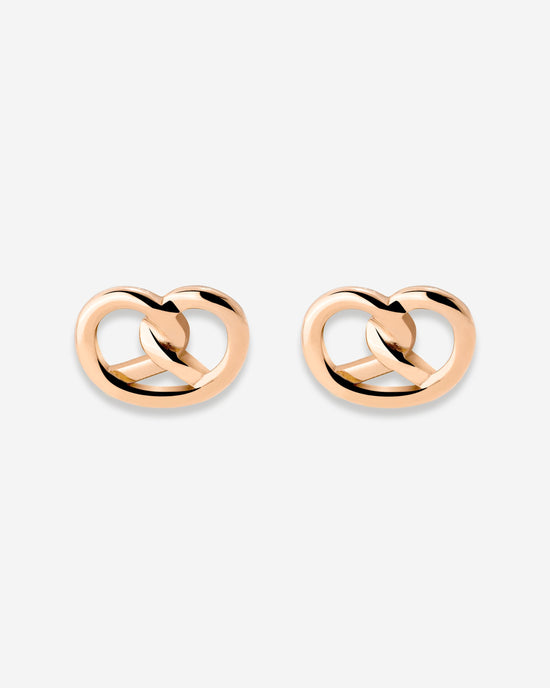 Pretzel Babe Orecchini Oro Rosa