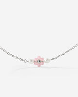 Pretty Pink Daisy Collana Argento
