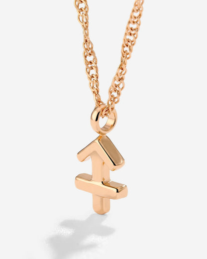 Sagittarius Bubble Collana Oro Rosa