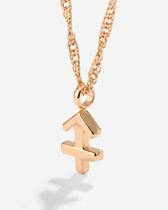 Sagittarius Bubble Collana Oro Rosa