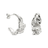 Crinkled Orecchini Argento