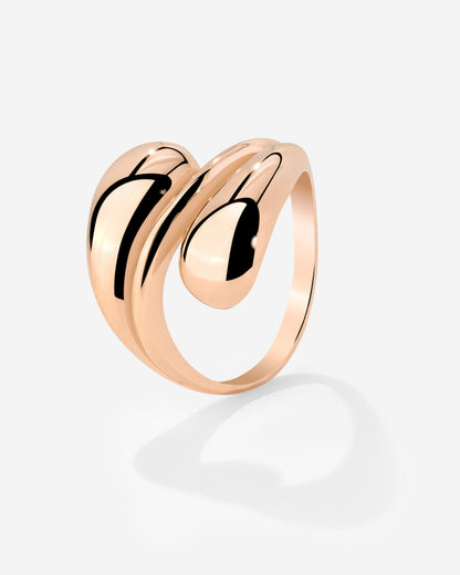 Sculpted Touch Anello Oro Rosa