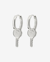 Low-key Hoop Set Small Argento