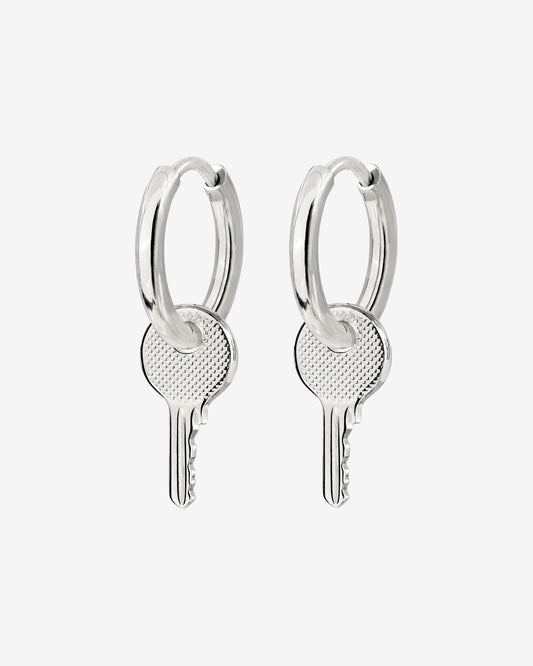 Low-key Hoop Set Small Argento