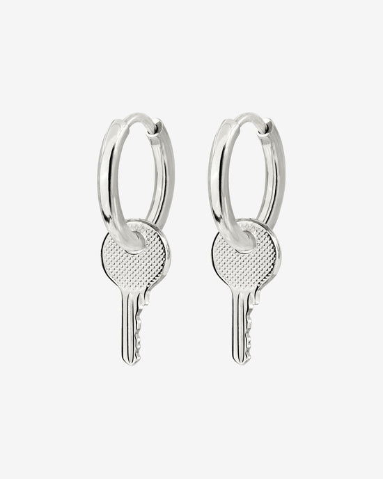 Low-key Hoop Set Small Argento