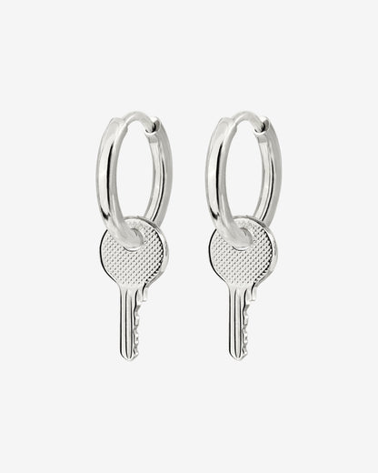 Low-key Hoop Set Small Argento