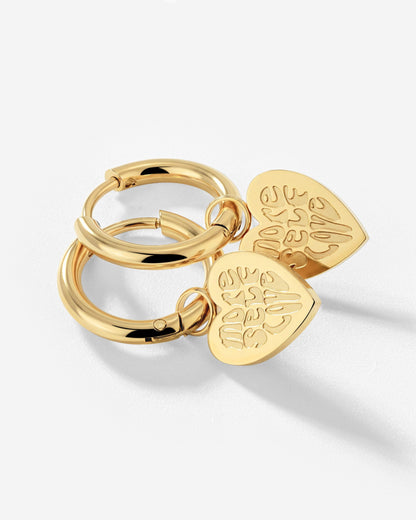 More Self-Love Hoop Set Small Oro