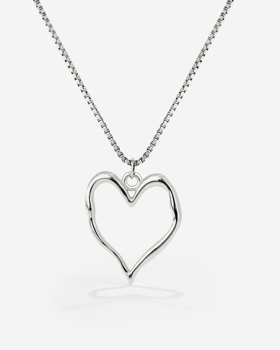 Melting Heart Collana Argento