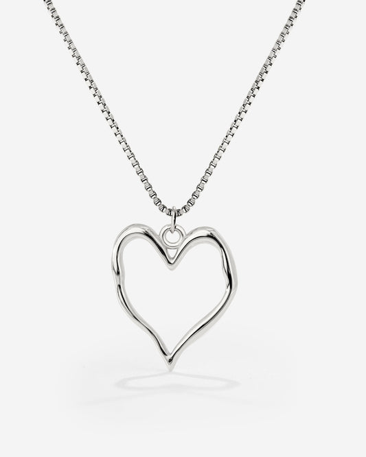 Melting Heart Collana Argento