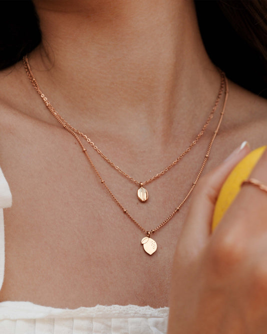 When Life gives you Lemons Collana Oro Rosa