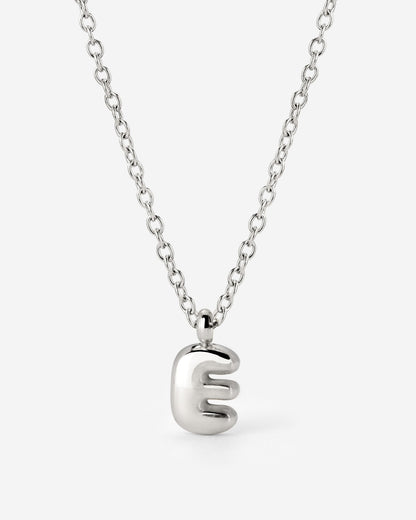 Bubble Letter Collana Argento