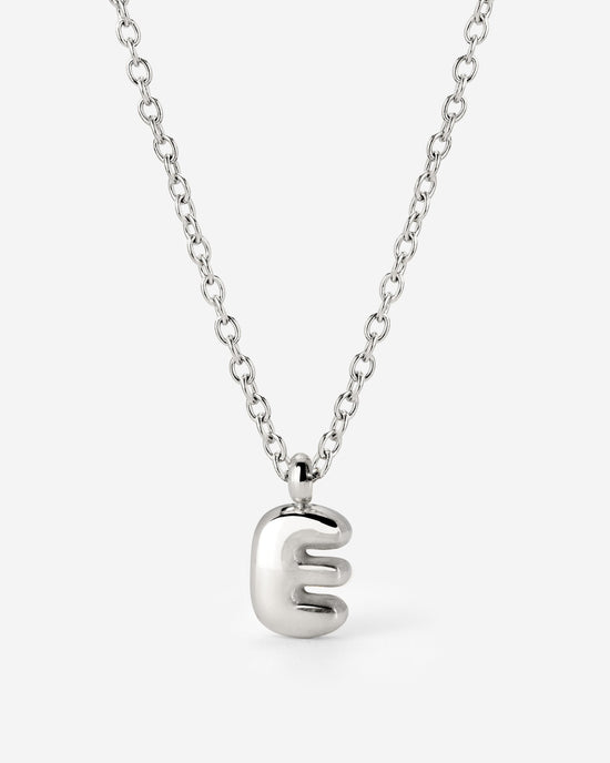 Bubble Letter Collana Argento