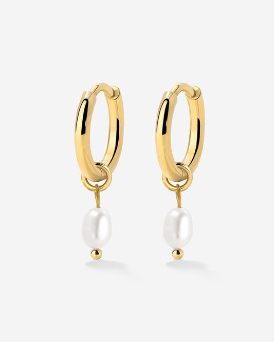Perla Sola Hoop Set Oro