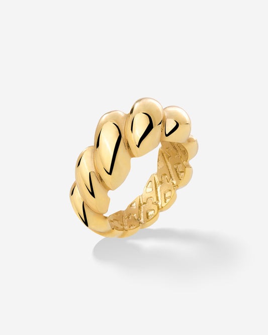Bold Twist Anello Oro
