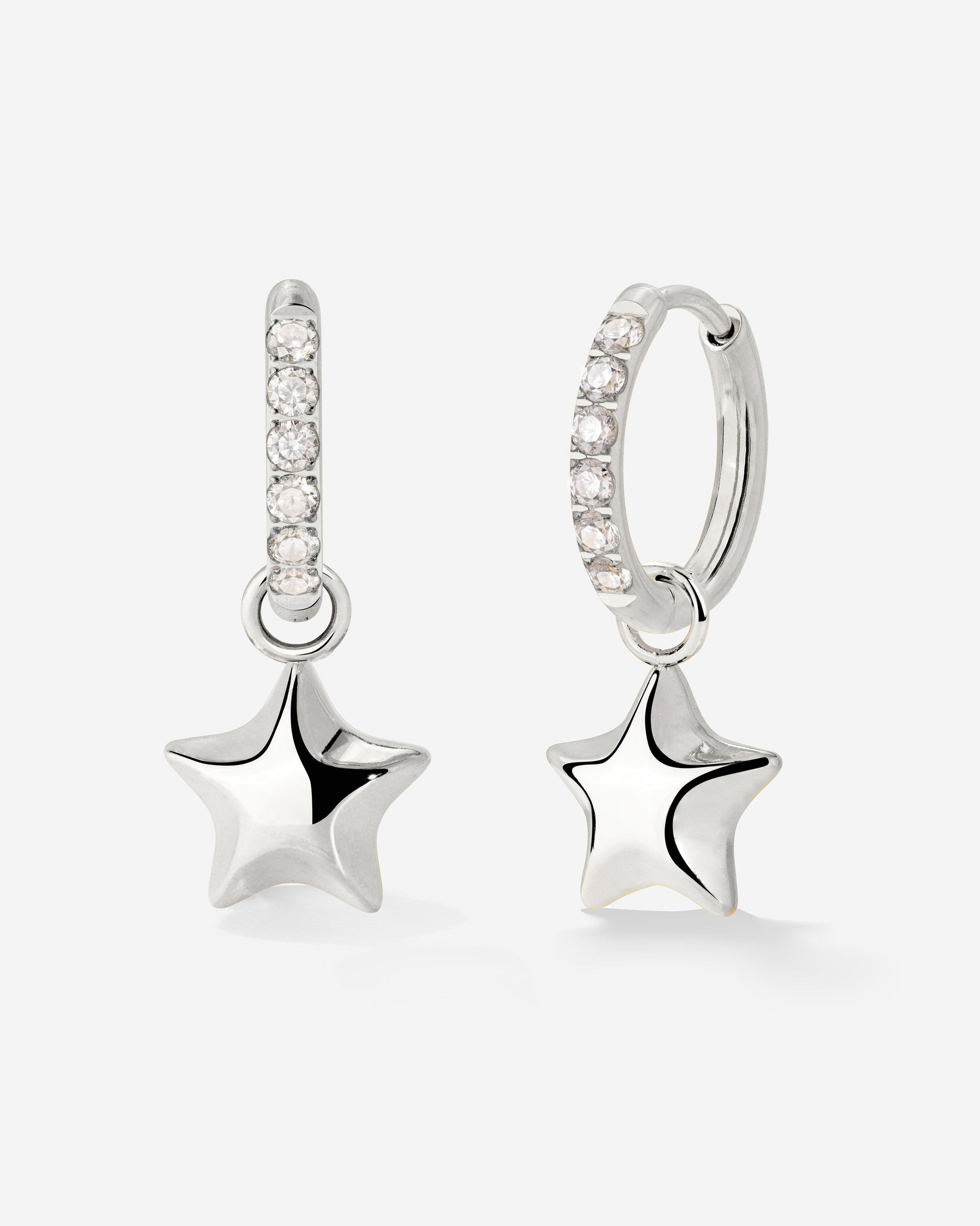 Nova Glimmer Hoop Set Small Argento